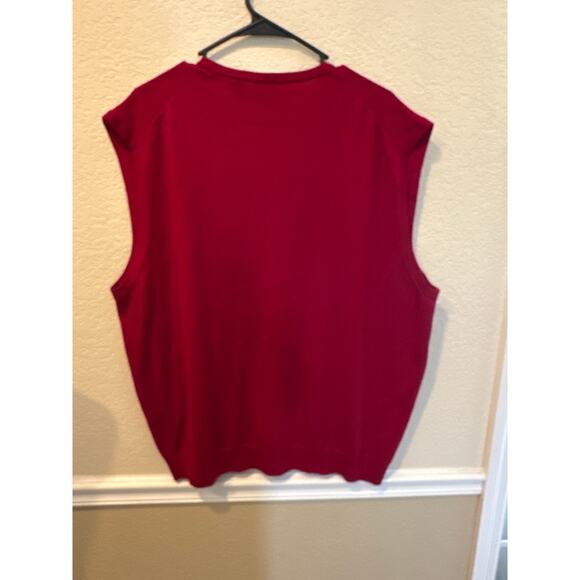 Men’s Jos A. bank Merino Wool Red Sweater Vest. Size XXL - Picture 3 of 3